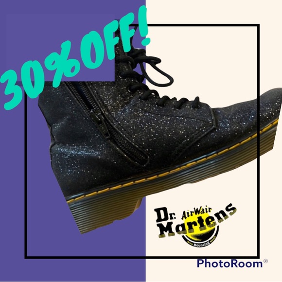 Dr. Martens Other - #47 Dr. Martens glitter boots junior size 3